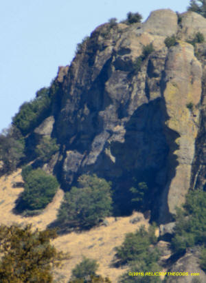 Sutter Buttes Twin Peaks Bluff Shadow Face