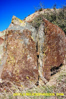 Split Wedge Rock - Sutter Buttes