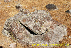 Split Wedge Rock - Sutter Buttes