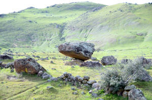 Sutter Buttes Pass Road Stone Line