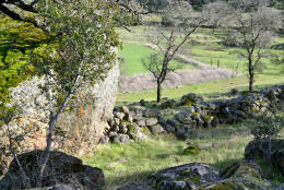 Schaffer Ranch stone line in the Sutter Buttes