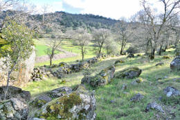 Schaffer Ranch stone line in the Sutter Buttes